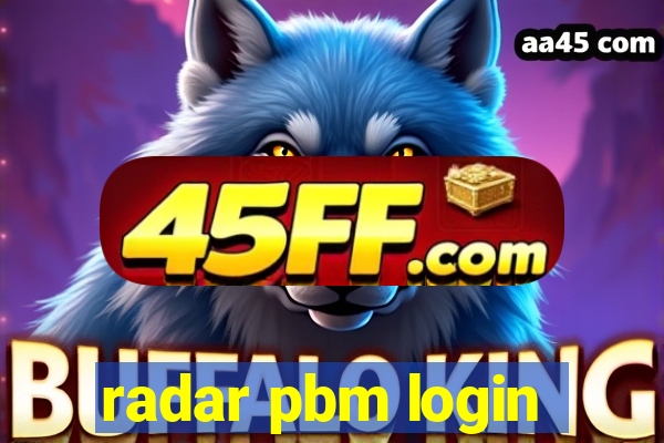 radar pbm login